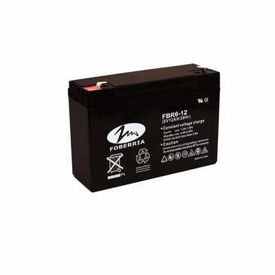 manutenção selada recarregável da bateria acidificada ao chumbo 1.75kg de UPS da bateria 6v12ah acidificada ao chumbo livre